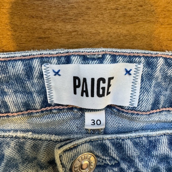 PAIGE Cindy Light Blue Straight Leg Jeans - Picture 2 of 7